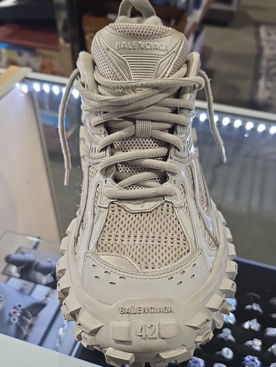 Balenciaga Other - Balenciaga Mens Neutral Beige Trek-Style Sneaker